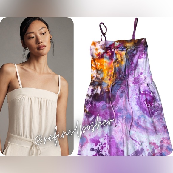 Daily Practice by Anthropologie Strapless Wide-Leg Jumpsuit size Medium NEW - Picture 3 of 8